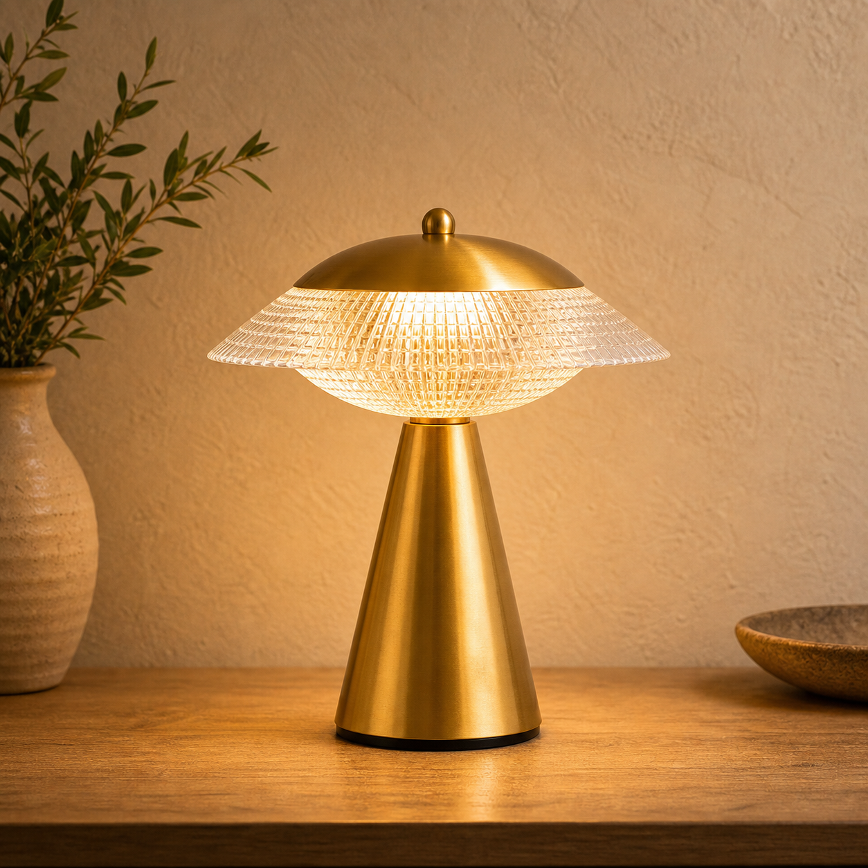 LED Table Lamp Modern Luxury Decorative Rechargeable Touch Sensor Night Light Reading Desk Lamp for Bedroom Restaurant Hotel Bar - color temperature reference