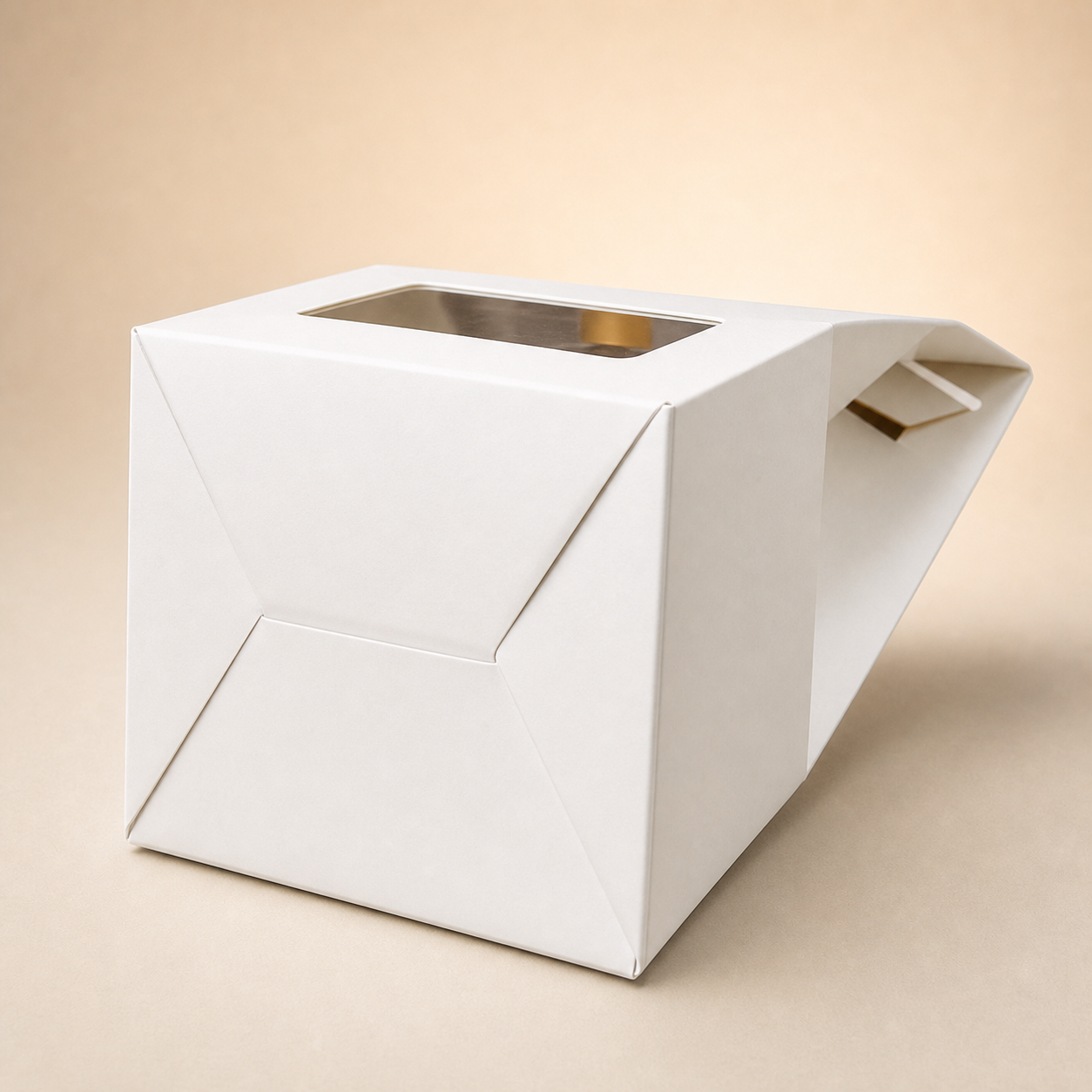 Wholesale Luxury Packaging Boxes for Reed Diffuser Aromatherapy Box and 100 ml Glass Bottle Gift Boxes with Window - assembled box angle