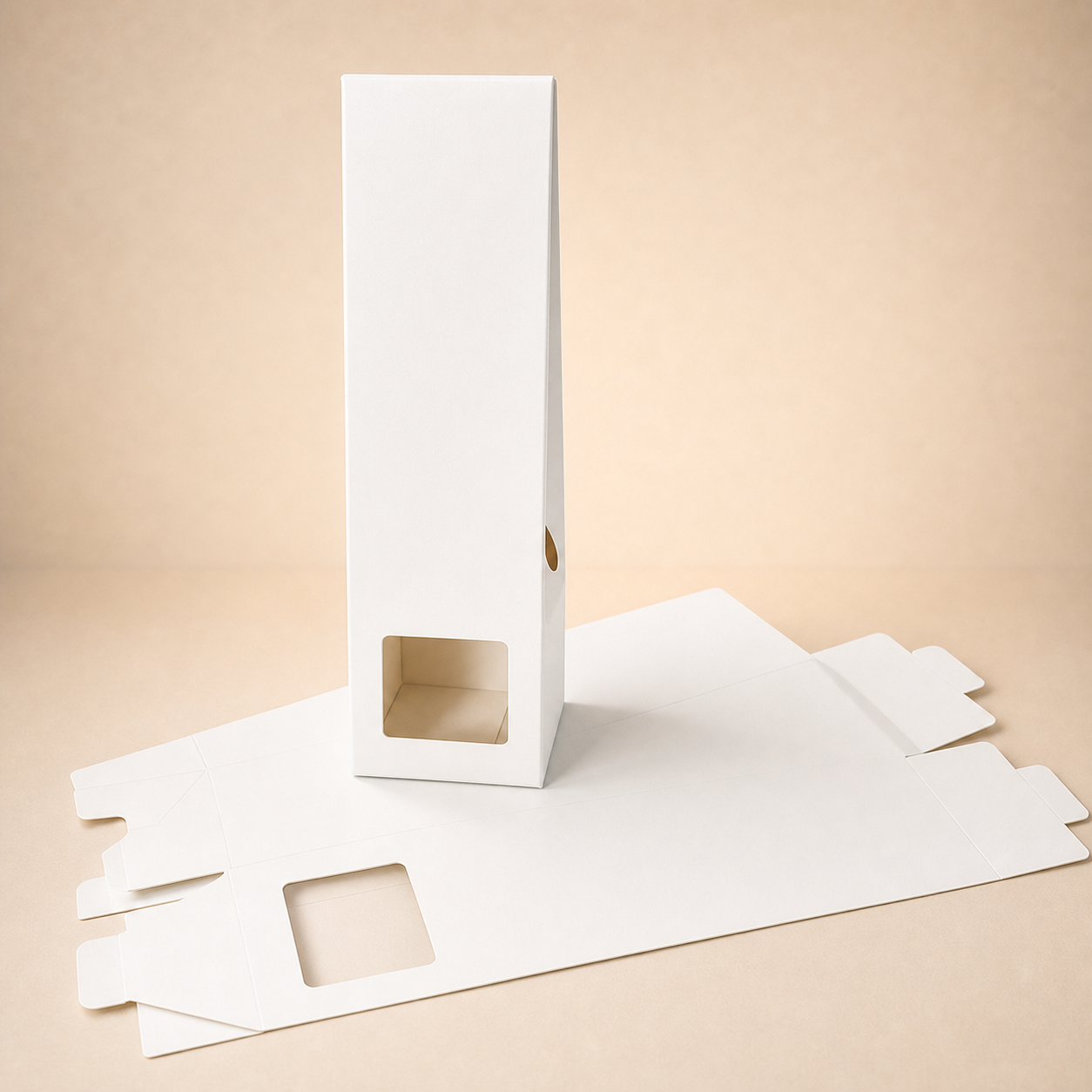 Wholesale Luxury Packaging Boxes for Reed Diffuser Aromatherapy Box and 100 ml Glass Bottle Gift Boxes with Window - flat packaging components