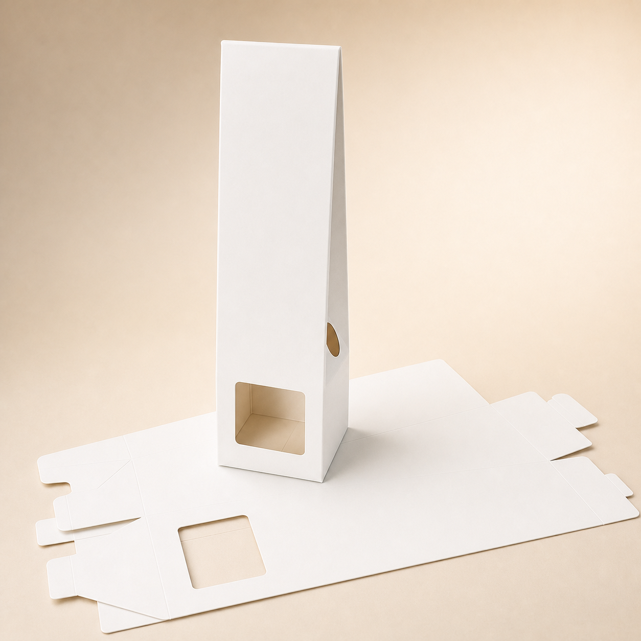 Wholesale Luxury Packaging Boxes for Reed Diffuser Aromatherapy Box and 100 ml Glass Bottle Gift Boxes with Window - flat kit variant